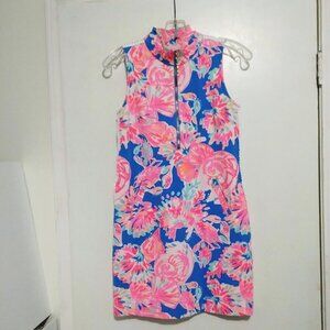 Lilly Pulitzer Sleeveless Skipper  'Bennet Blue Bay Dreamin' Dress Sz XS